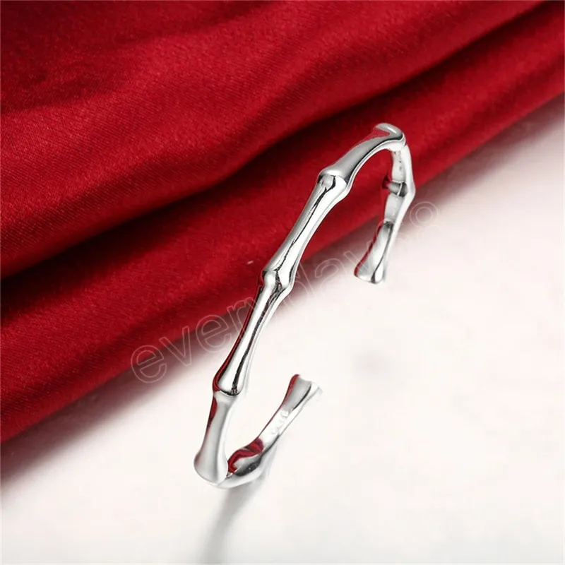 925 Sterling Silver Bamboo Banglet Bangelet Bangele