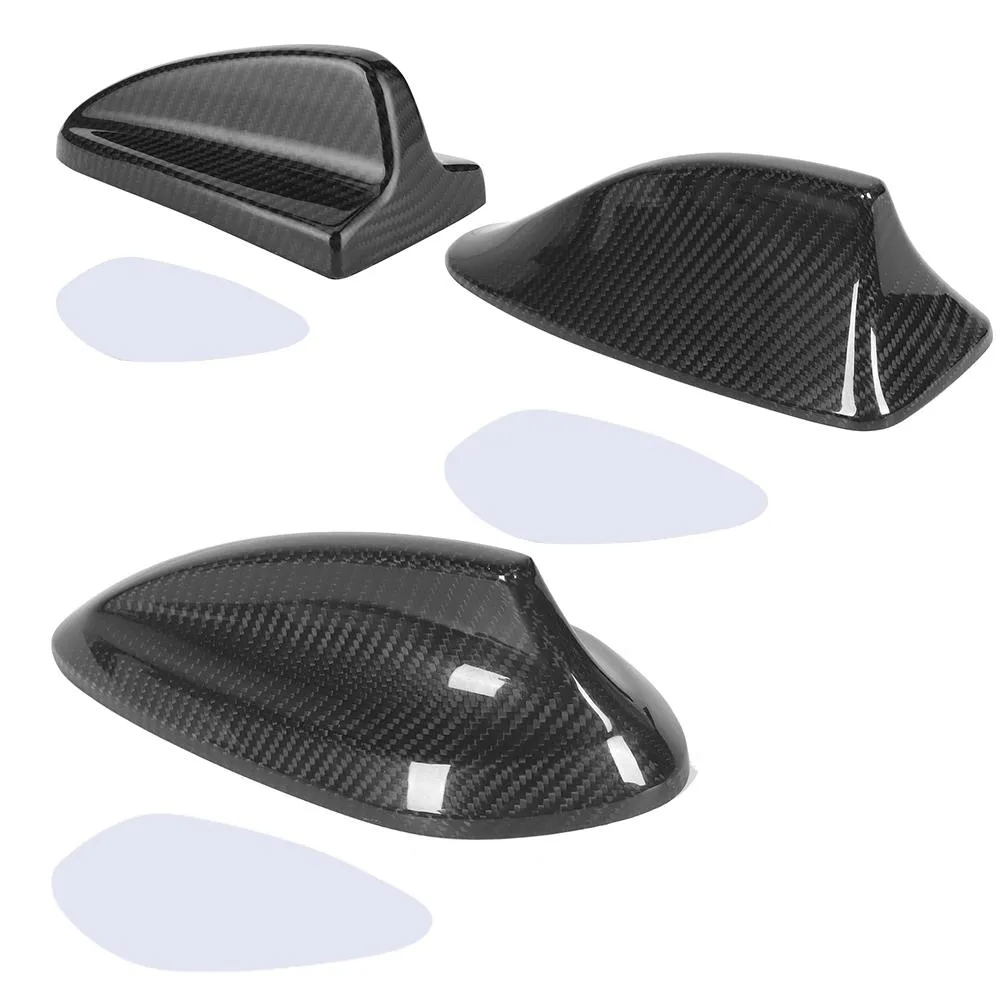 Universal Dry Carbon Fiber Shark Fin Antenna Cover Fit For E90 E92 E46
