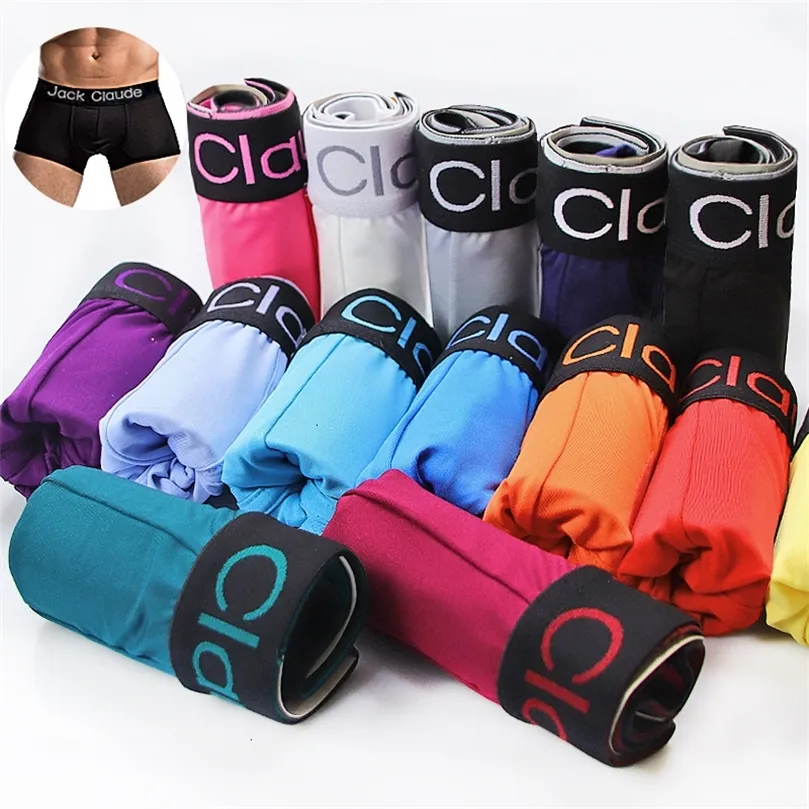 10pcs/Lot Męska bielizna Mężczyźni Bokser Seksowne majtki dla mężczyzn majtki Wygodne oddychanie Cuecas Sexy cueca bokser menmx190904