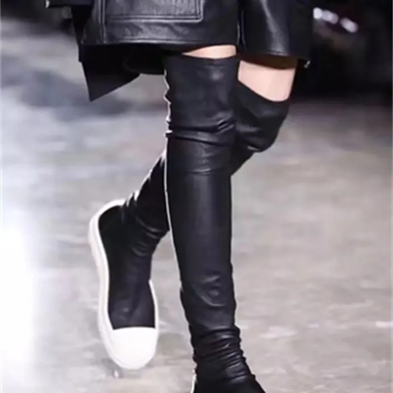Shoes Winter Casual Women Boots Black Over the Knee Boots Sexy Female Autumn Winter lady Thigh High Boots 220819