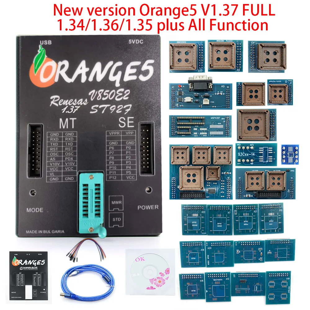 OEM Orange5 V1.37 Professional Programming Device With Full Packet tool Hardware Enhanced Function Software orange 5 Plus V 1.35