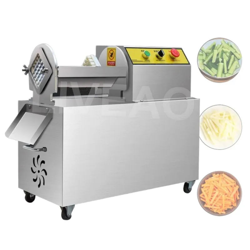 Cuisine électrique frites Machine de découpe citrouille Taro radis pomme de terre bandes Cutter