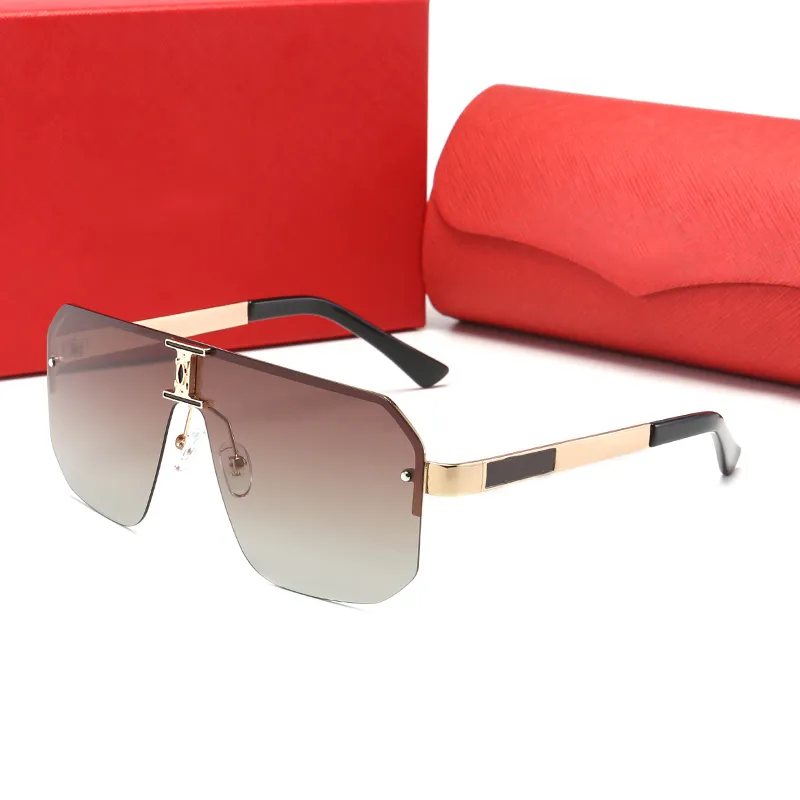597 Designer Solglas￶gon Luxury Brand Fashion Vintage Metal Frame UV400 Classic Men's and Women's Little Bee Glasses Trend Shading Solglas￶gon