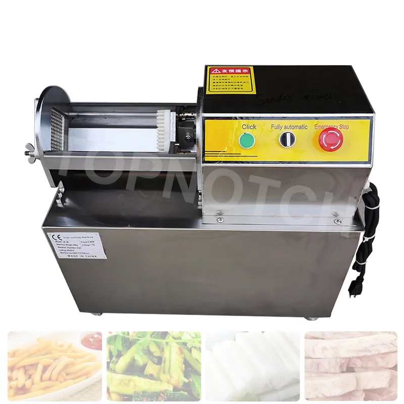 French Fries Cutting Machine Electric Radish Taro Strip Cutter Vegetable Fruit Cutting Maker Is Simple And Convenient