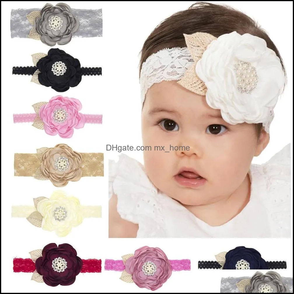 Hair Accessories Europe Baby Girls Floals Headband Kids Flowers Pography Props Band Artificial Flower Hairband Accessory Mxhom Mxhome Dhqww