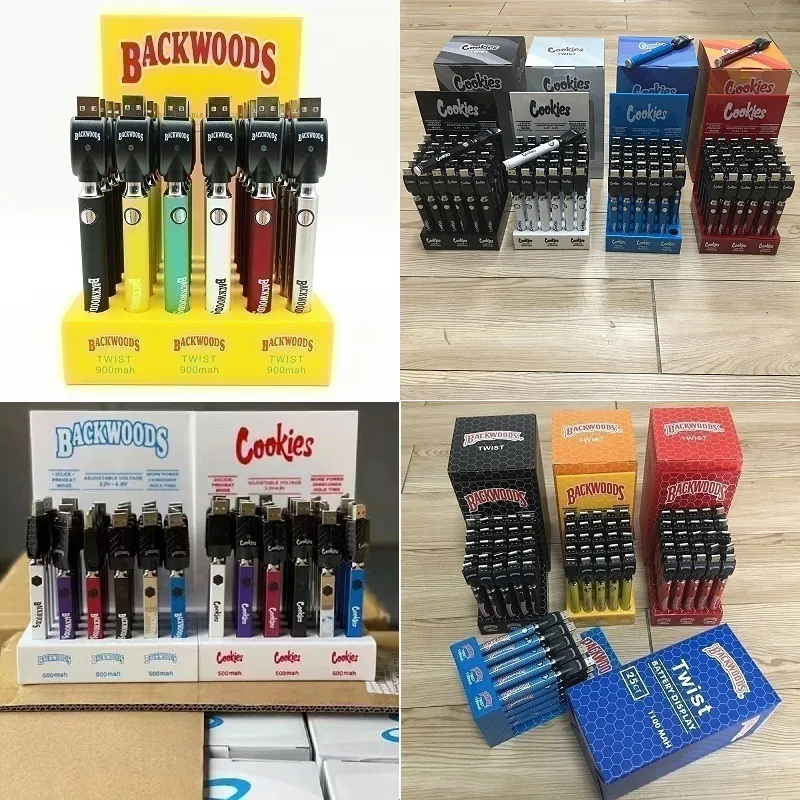 Backwoods Cookies Law Battery Kit 900mAh 1100mAh USB Charger Adjustable