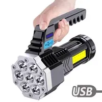 Other LED Lighting Portable Powerful Outdoor Waterproof Torch USB Rechargeable Lamp Camping Traveling InstrumentOther OtherOther