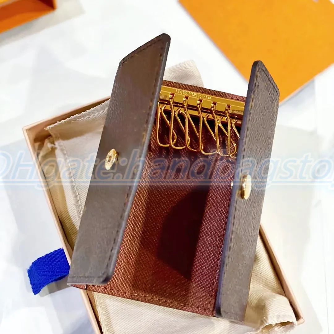 Genuine Leather high quality Fashion Key Wallets luxury Designer Coin Holder Interior Womens Mens Ring passport holders Mini original City CardHolders Coin Purses
