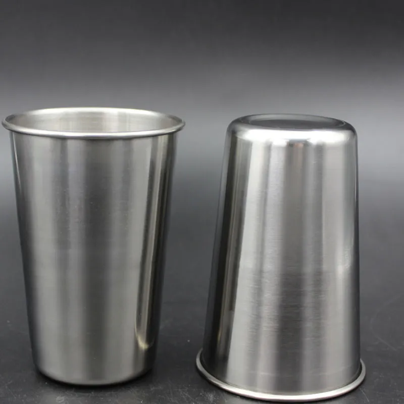 500ml Paslanmaz Çelik Kahve Su Büyük Tumbler Çay Şarap Bardakları İçki Mutfak Ev Araçları Seyahat Açık Dış Mekan