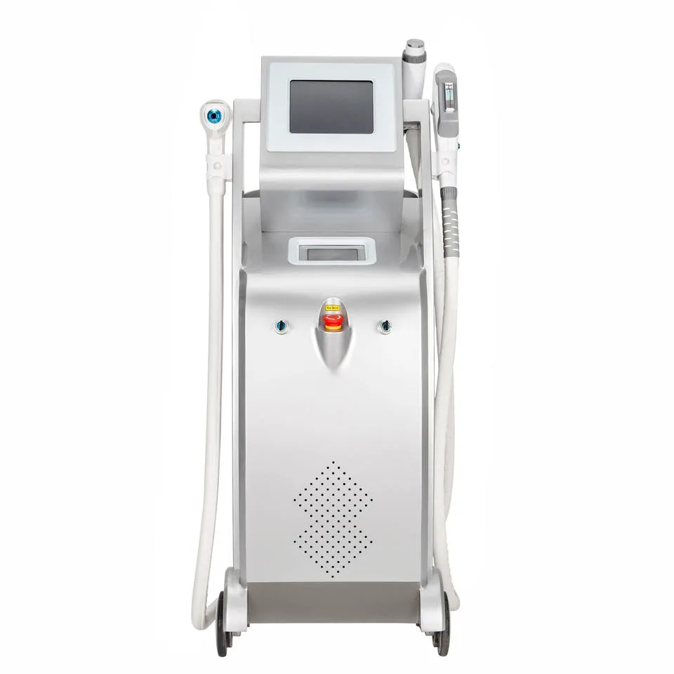 Ipl Elight Hair Removal Machine Nd Yag Laser Pigmenation Removal Rf Skin Rejuvenation Facial Beauty Equipment 3 Handles