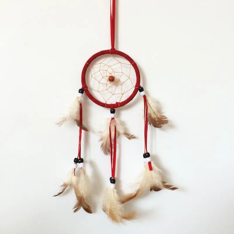Small dream catcher feather decor home hanging party decorations mixed who287B