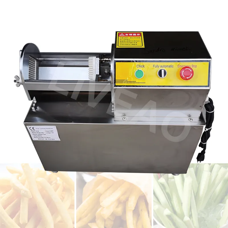 Pommes frites maskin k￶k elektriska pommes frites som sk￤r maker gr￶nsak strip cutter