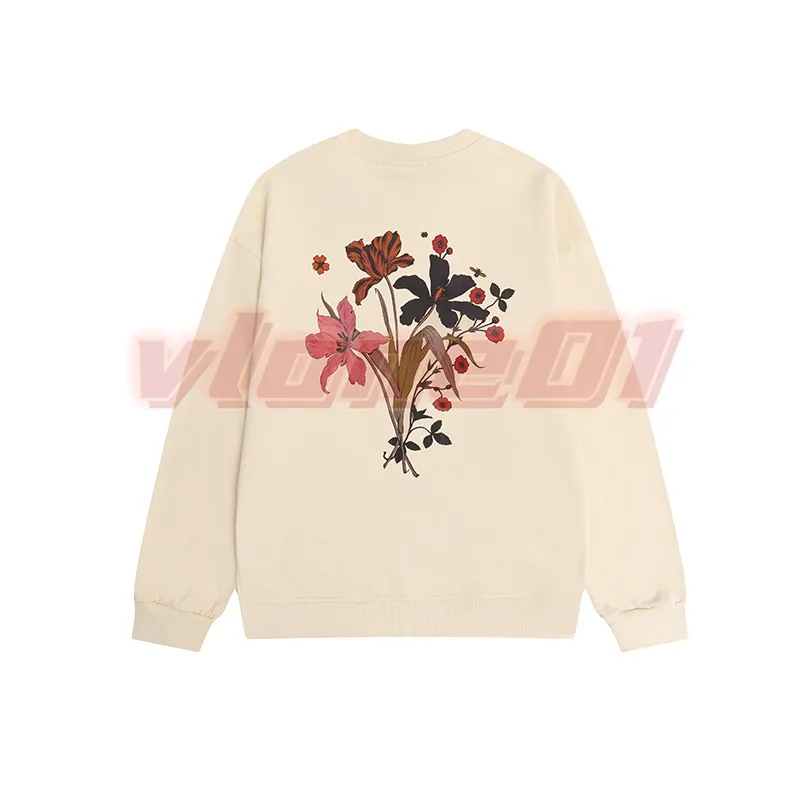 Men Womens Autumn Hoodies Mens Round Neck Long Sleeve T Shirts Couples High Street Black Apricot Sweatshirts Asian Size S-XL