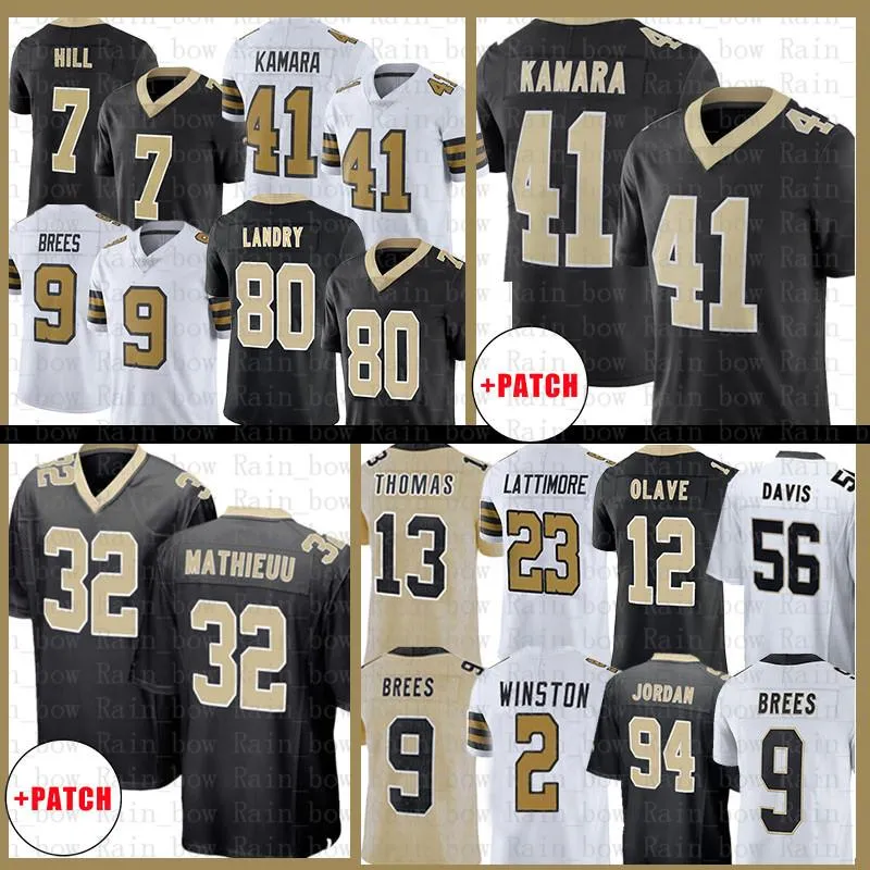 41 Alvin Kamara Jarvis Landry 2022 Football Jersey Jameis Winston Tyrann Mathieu Marshon