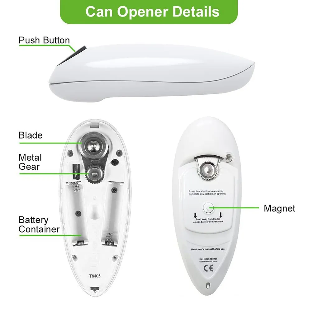 Stop hesitate immediately buy it Electric Can Opener Kitchen One-Touch