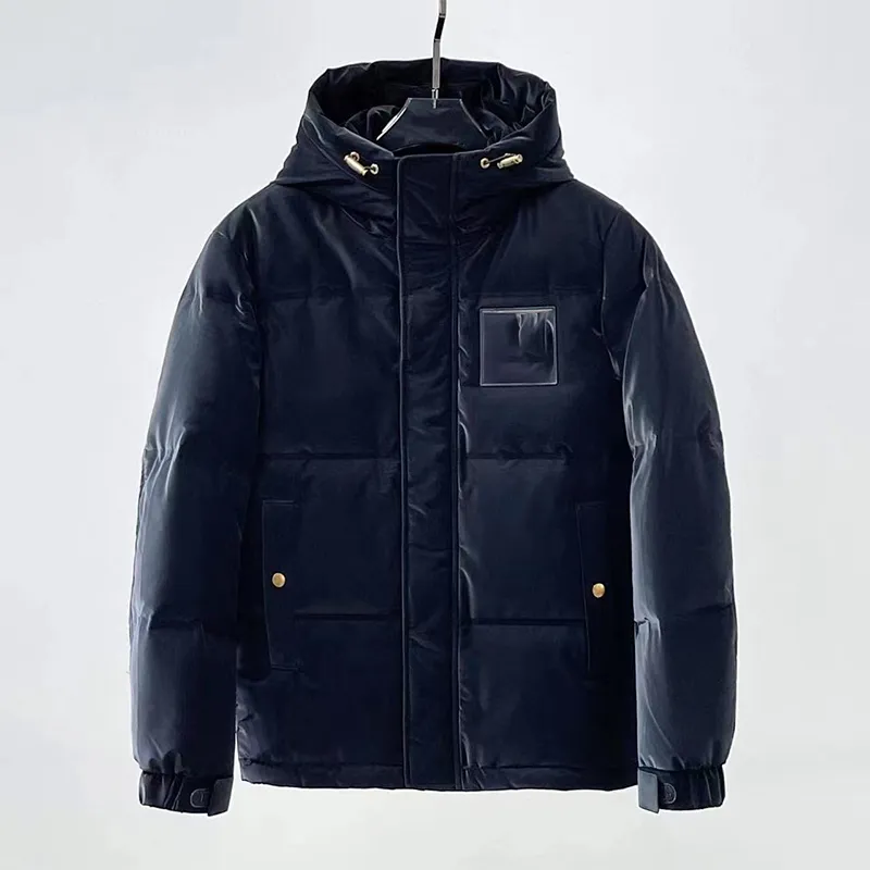 2022 hiver doudounes hommes Puffer Jacket Designer manteau Parka épais manteaux tissu imitation cuir brillant garder au chaud coupe-vent vêtements d'extérieur pardessus