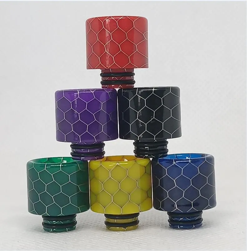 510 Snake Skin Hars Drip Tips Honycomb Cobra Dripper Tip voor TFV8 TFV12 Grote Baby met Snoep Pakket