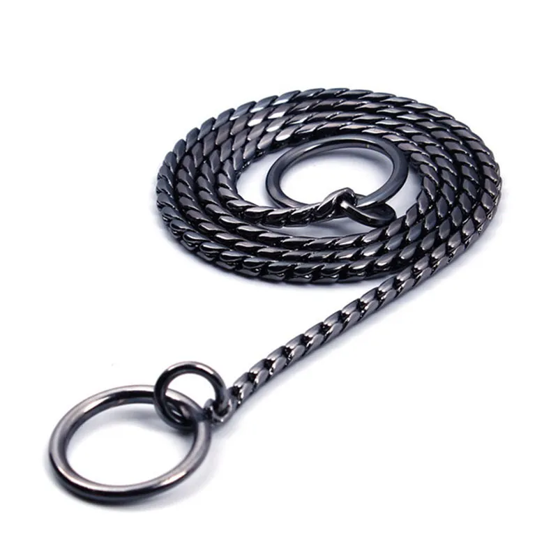 Collari per cani Guinzagli Snake P Chain Training Choke Solid Copper Slip Martingale Collare per cani di taglia piccola e mediaCane