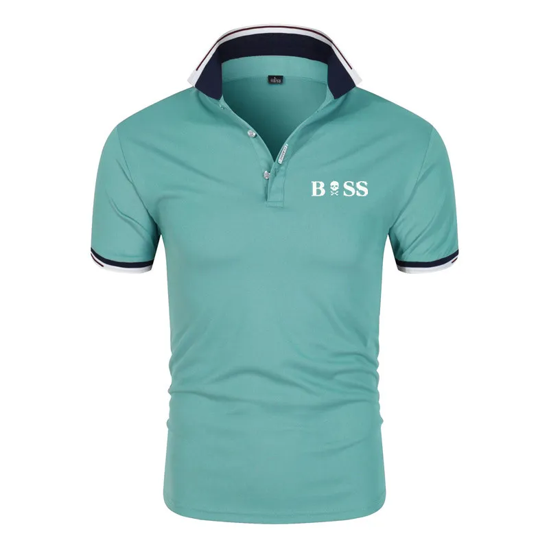 2022 Fashion Summer Golf Sports New Men's Rapid-Drying Shirt Businesscasual Polos de manga corta cómodas camisetas transpirables