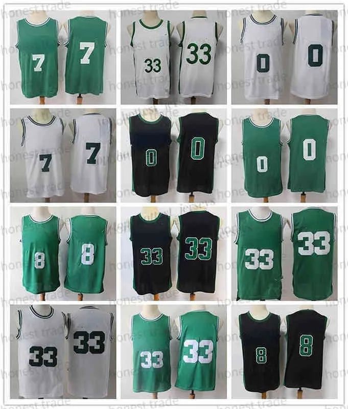 Green 0 Tatum basketbolltröja herr Jaylen 33 Kemba 8 Walker Jayson White 7 Brown Jersey Shorts Black Men tröjor Skjorta Uniform All Stitche