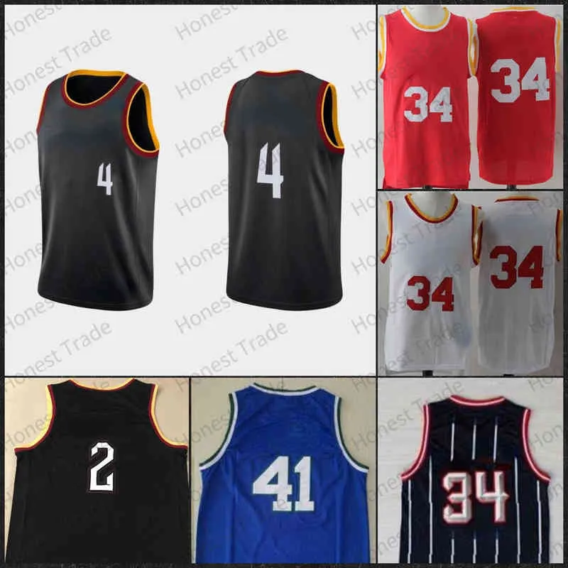 Retro Dirk Nowitzki Kidd Collin 2 Sexton Evan 4 Mobley Edwards Basketball Black Jersey Hakeem 34 Olajuwon Blue Stripes Devin Booker White BL