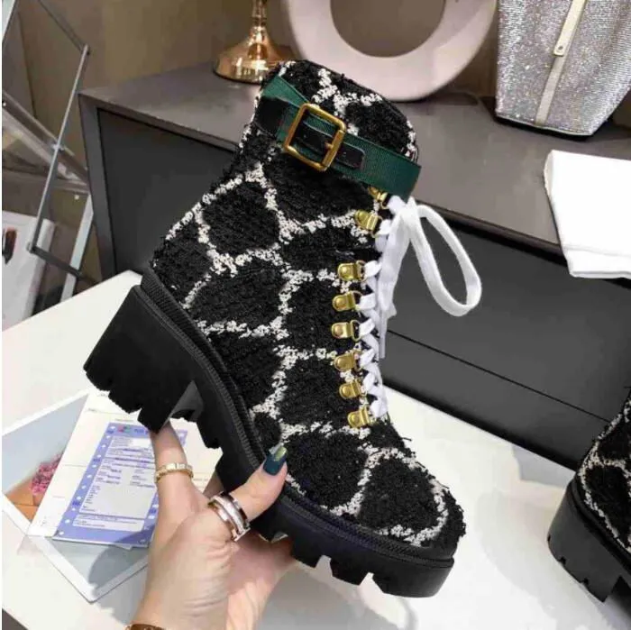 Fashion Ladies Sylvie Series Ribbon Decorated Leathers Martin Boot Women Embroidered Leather Band Ankle Boots Top Designer Luxury woman Winter box Shoes