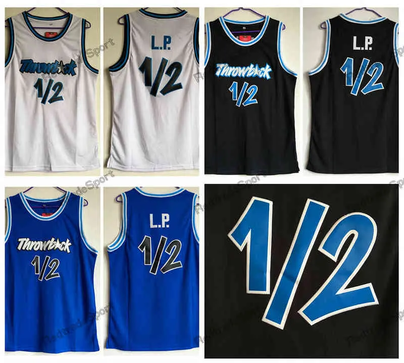 Męskie koszulki do koszykówki Throwbck #1/2 L.P. Jersey Anfernee Penny Hardaway Lil White Black Blue Sched