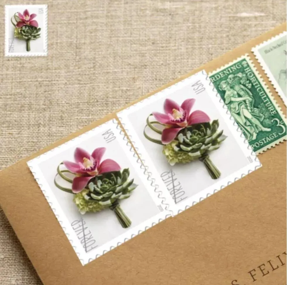 우편 봉투 편지를위한 미국 우편 서비스 엽서 우편 용품 결혼식 축하 초대 기념일 생일