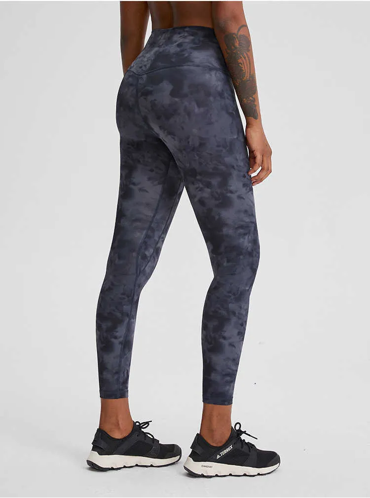 NWT L-121 Sports Yoga Leggings femmes sexy imprimé fleuri hanche Push Up cheville longueur pantalon femmes élastique taille haute séchage rapide maigre pantalon de course