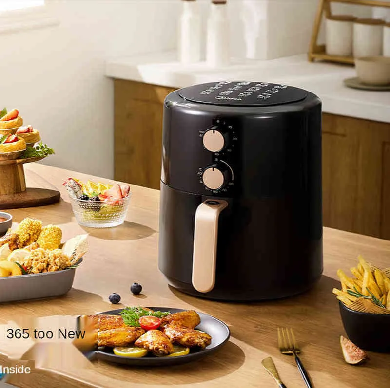 Midea 3L Non Stick Air Fryer 1300w Electric Deep Fryers Oil Free Multi