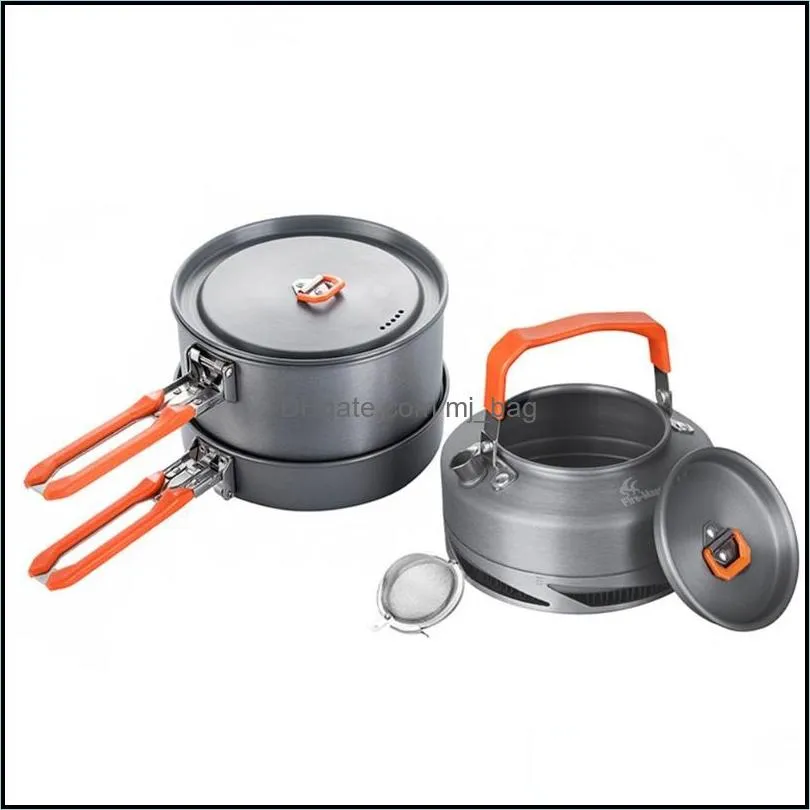 Ciotole Cam Utensili Set da tavola Picnic Escursionismo Scambiatore di calore Pentola Bollitore Fmc-Fc2 Consegna da viaggio all'aperto 2021 Giardino domestico Mjbag Dhkmh