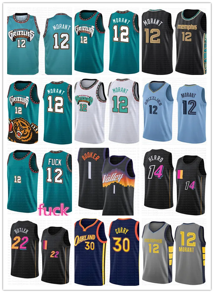 2022 Custom Ja Morant 12 Basketball Jersey Mens Shirts Youth Kids