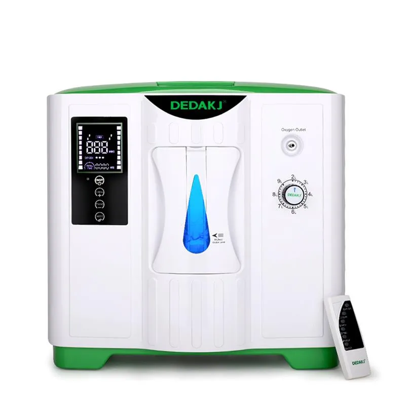 DEDAKJ-2AE GREEN 2-9L 대형 흐름 가정용 산소 농축기 밀도 30% -88% 조절 가능한 산소 생성기 산소 기계를 사용하여 REM280C