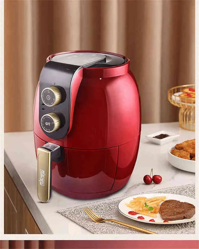 Automatisk Air Fryer Intelligent Electric Potato Chipper 220V Hushåll Multifunktionell ugn Ingen rökolja Matlagningsapparater T220822