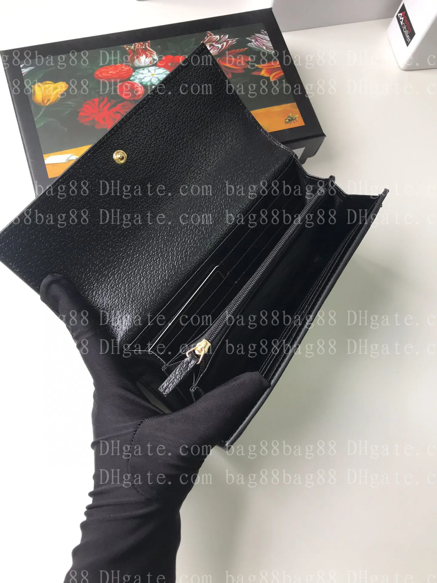Nova coleção Ophidia Bi-Fold Carteiras Senhoras Moda Casual Designer Carteira de Luxo Bolsa de Moedas Chave Bolsa Titular do Cartão de Crédito Busine236J