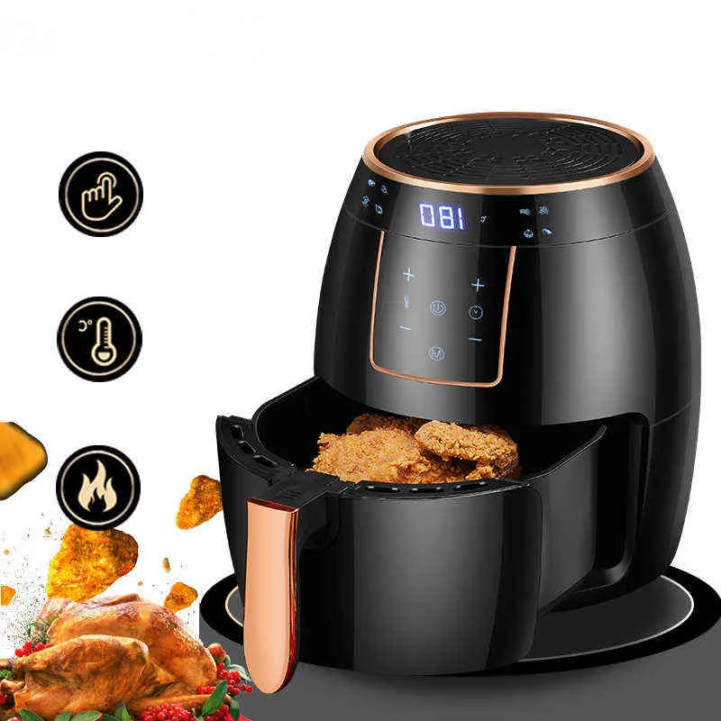 Air Fryer Xiomi Multifuncional Processadores de Alimentos de Forno embutidos Deep Fryer sem óleo de tela sensível ao toque da pan-touchscreen T220819