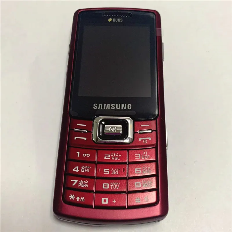 Original generalüberholte Mobiltelefone Samsung C5212 2,2-Zoll-Bildschirm GSM 2G Dual-SIM-Kamera für ältere Studenten-Handys