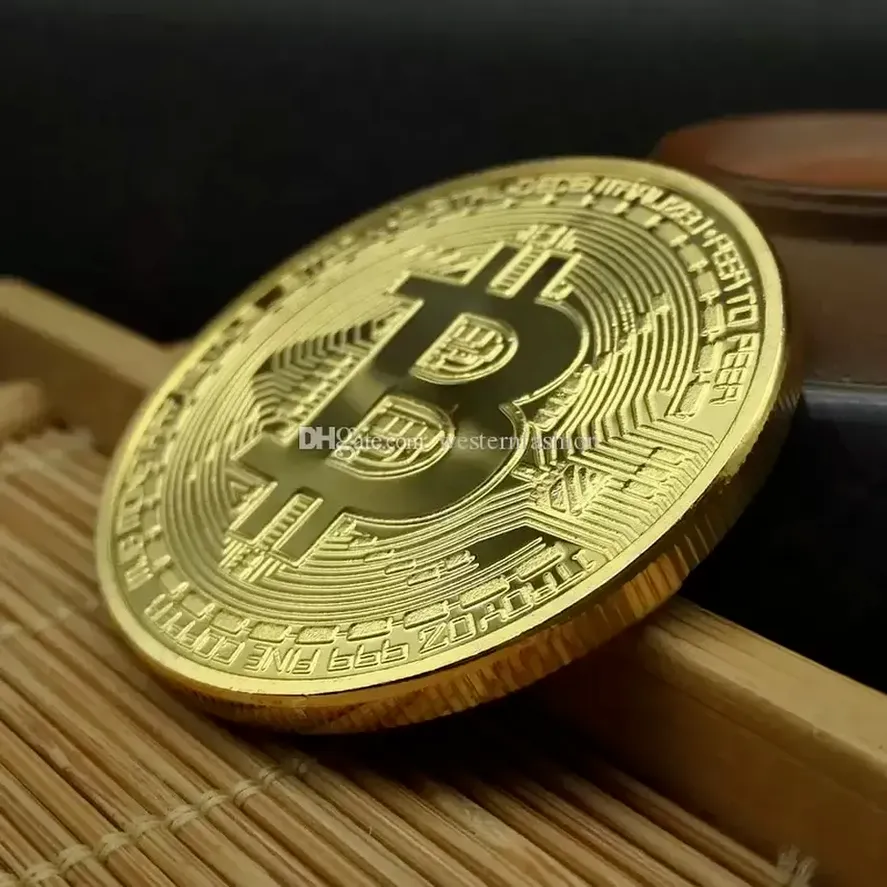 Replica Gold Coins: Collectible Metal Bit Coin, 40x40x1.5mm, Arts & Crafts  Souvenir, Perfect For Large Coin Jar From Factory Sale, $1.36 | DHgate.Com