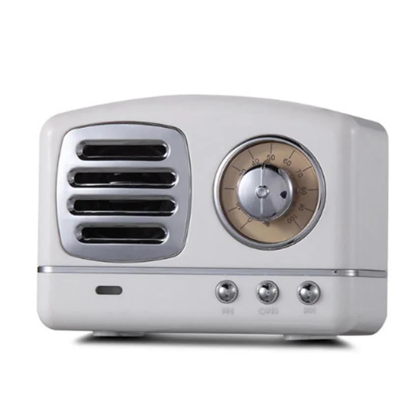 2021 Beliebte Metalltextur FM Radio tragbarer Taschen -Enceinte Bluetooth Vintage Retro Radio Mini Nostalgic Lautsprecher USB -Lautsprecher231W