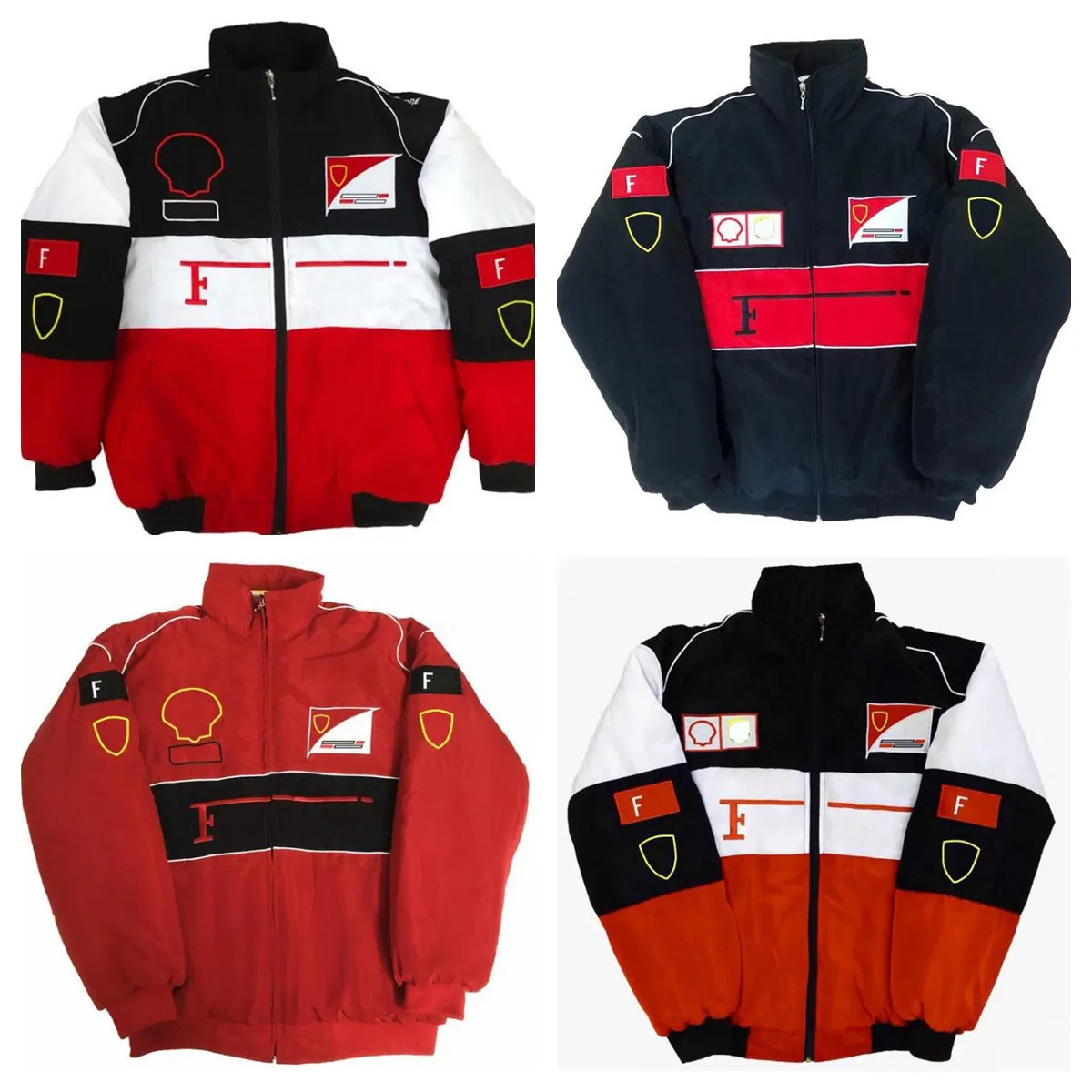 F1-Formel-1-Rennjacke, neuer Rennanzug mit gesticktem Logo