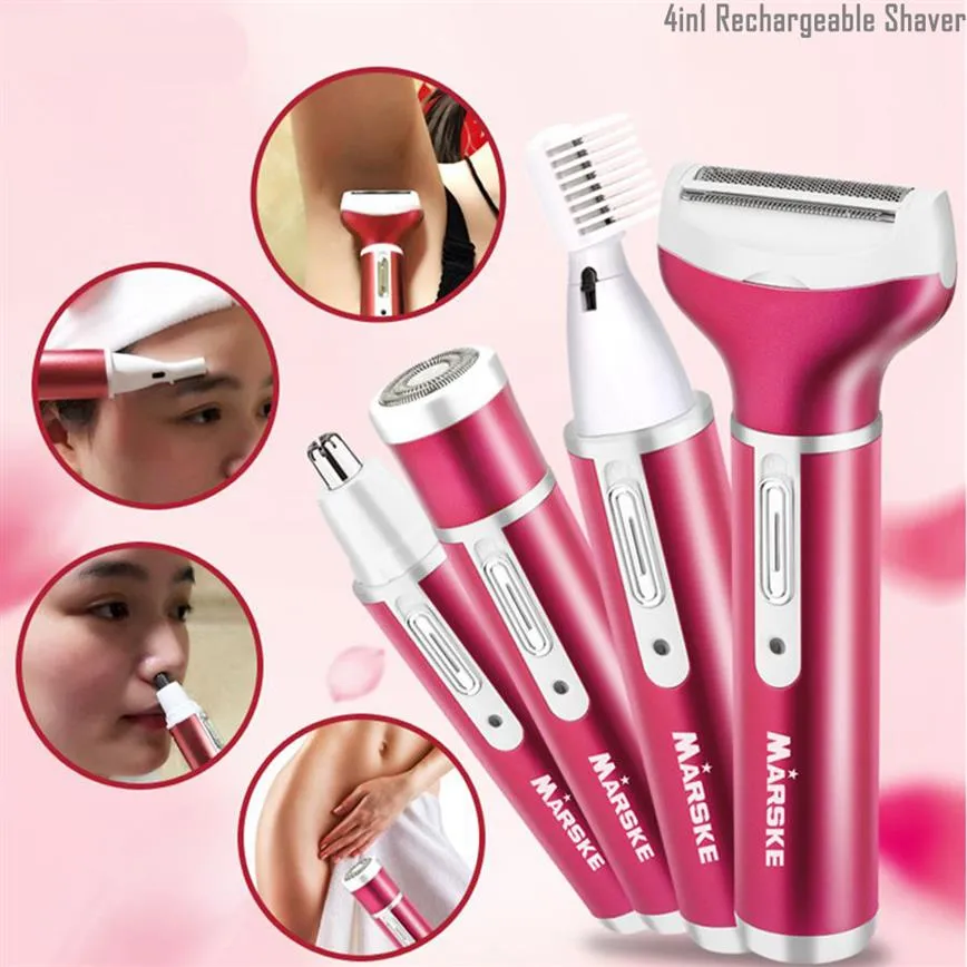 4 In 1 Rechargeable Nose Ear Trimmer Shaver Epilator Eyebrow Beard
