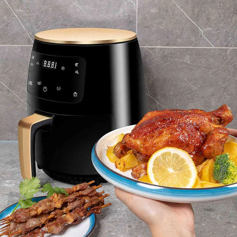 220V 4.5L Electric Air Fryer Without Oil Home Cooking Intelligent  Temperature Control Timing Function Deep