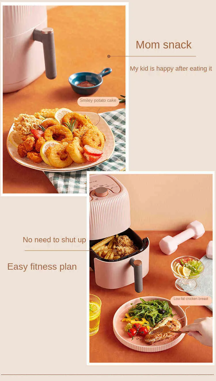 2L Electric Bear Deep Fryer Kmart Automatic Multifunction Mini Fryers