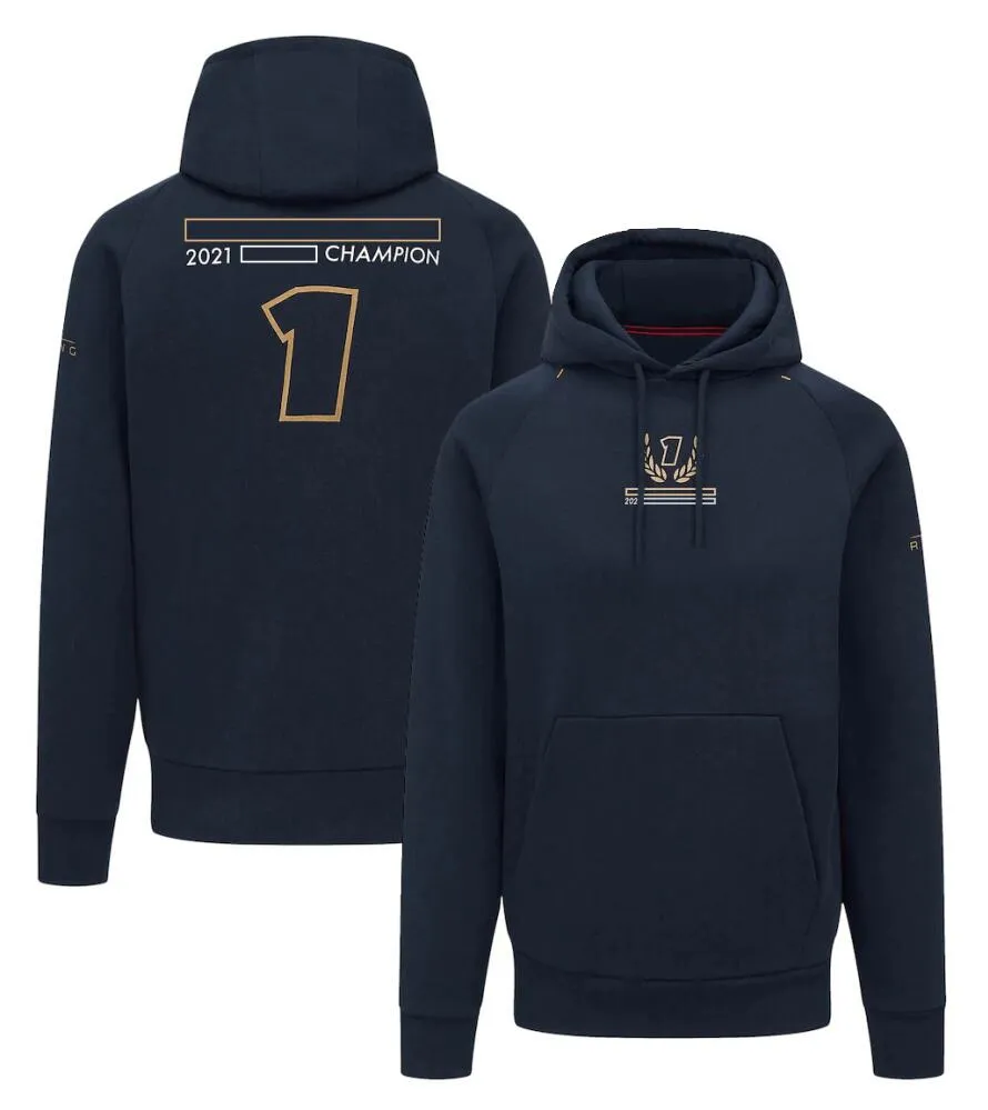 2022 Autumn and Winter F1 Formel One Klädlag Huven Dragkedja Sweatshirt tunn fleece varm tröja Anpassad officiell samma stil