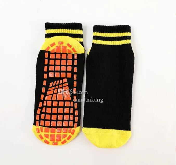 Professionelle Kinder Erwachsene Trampolin Socken Gym Yoga Springen Sport Grip Barre Pilates Sox Rutschfeste Kinder Springsocken