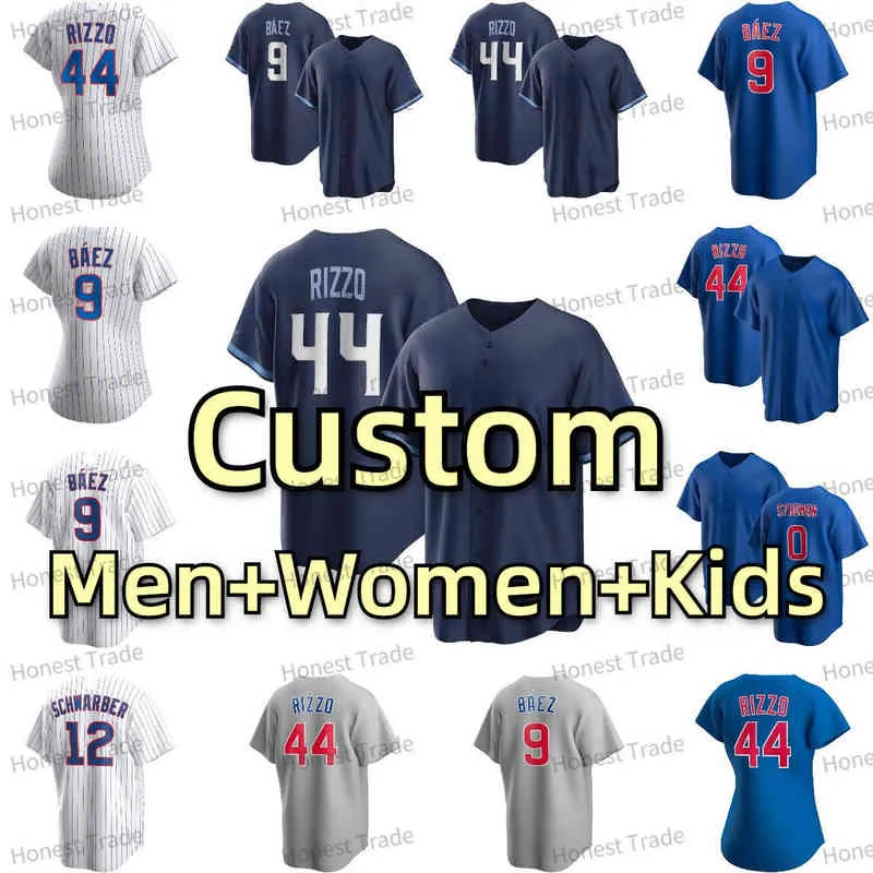 Anthony Rizzo Navy Baseball Jersey Juventude Connect Kris Willson Contreras Ernie Banks Ryne Sandberg Javier Baez Ichiro Suzuki Marcus St St.