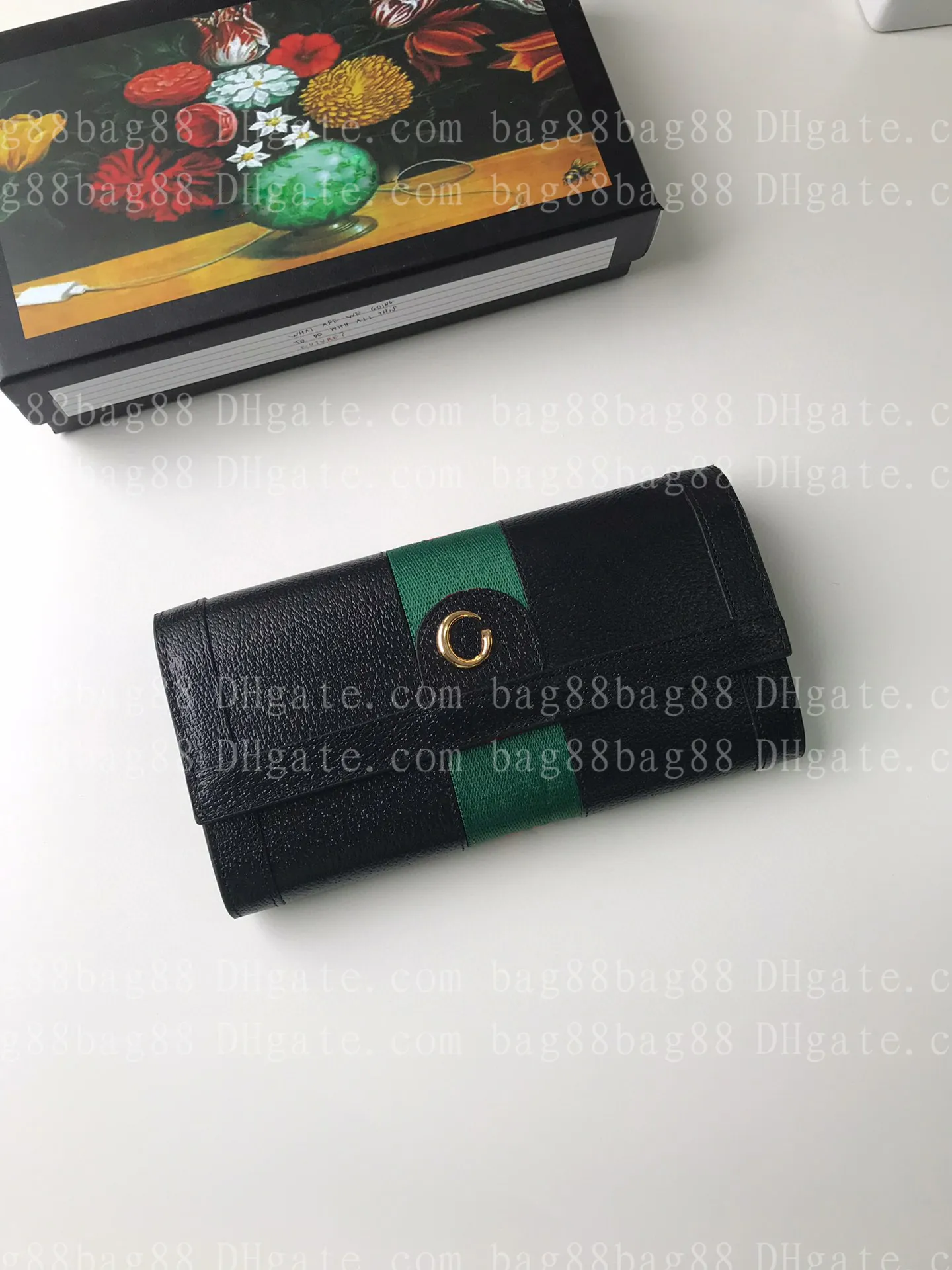 مجموعة جديدة من Ophidia Bi-Fold Wallets Fashion Designer Luxury Wallet Coin Pres