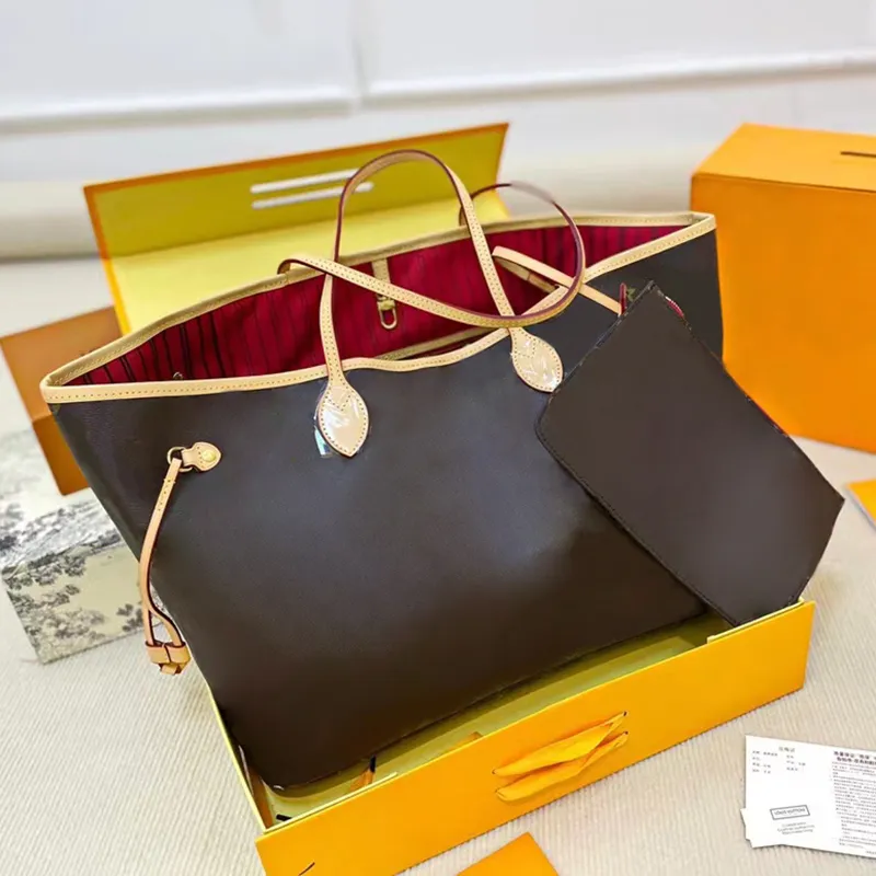 Tote Designers Bags Womens Carrier Bag Shopping Genuine Handbags Lady Casual Purse 2pcs Set