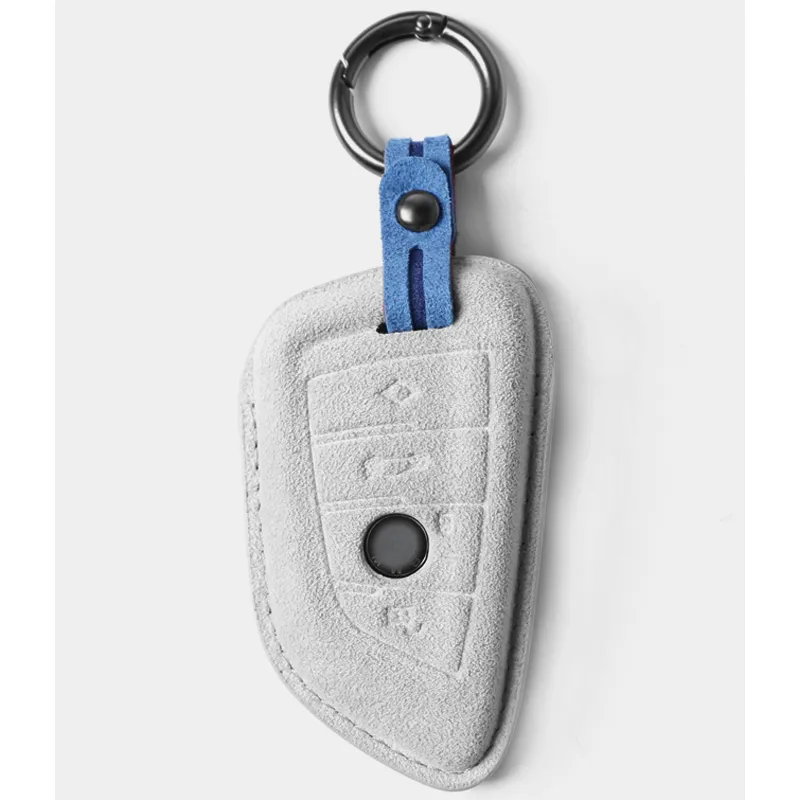 BMW Alcantara Key Navigator Fob Case Cover With Chains X1 X7 Models Car Accessories From Ocp9636