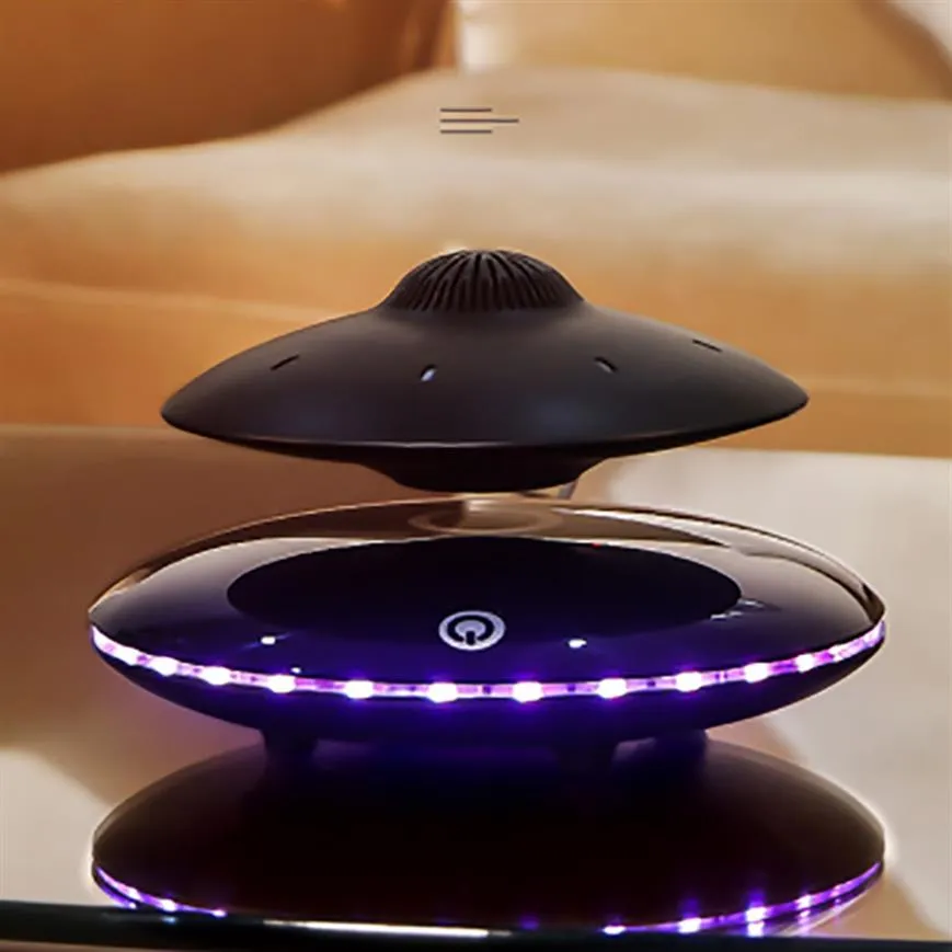 자기 부정 스마트 블루투스 스피커 슈퍼베이스 스테레오 무선 충전 UFO 스타일 디자인 Hifi 음질 LED 색상 286E